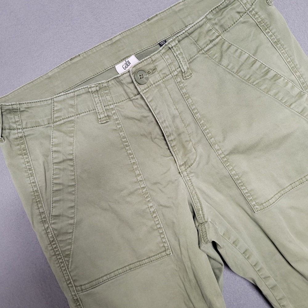 Cabi Olive Green Utility Jogger Pants Size 8 Ankle Zip Cargo Tapered